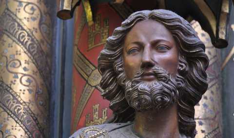 Jesus Christ status in La Sainte-Chapelle in Paris