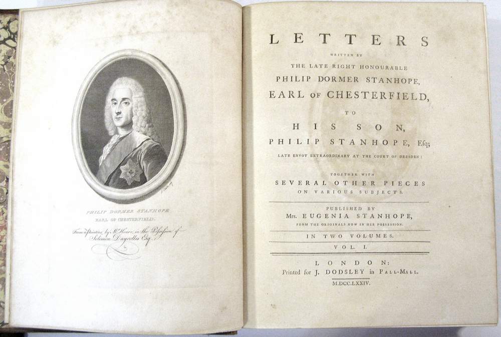 Letters to His Son, by Philip Dormer Stanhope (4th Earl of Chesterfield)