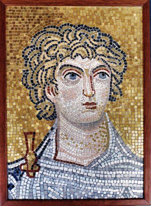 Mosaic of Alexander the Great, who Sucked at Geometry