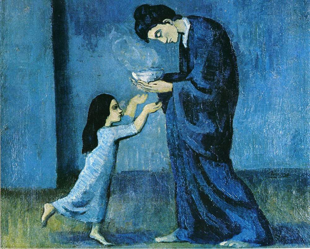 The Soup, 1902 by Pablo Picasso (from his Blue Period)